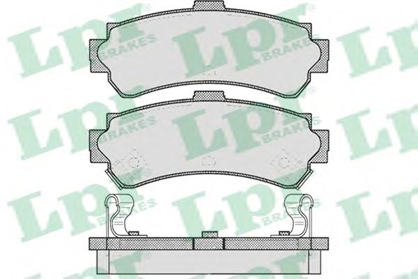 Комплект тормозных колодок, дисковый тормоз LPR 05P624