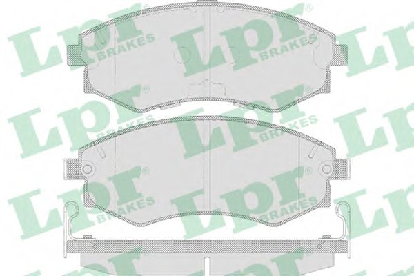 Комплект тормозных колодок, дисковый тормоз LPR 05P640