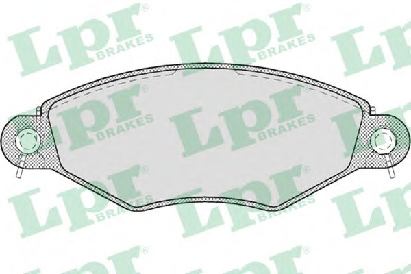 Комплект тормозных колодок, дисковый тормоз LPR 05P708