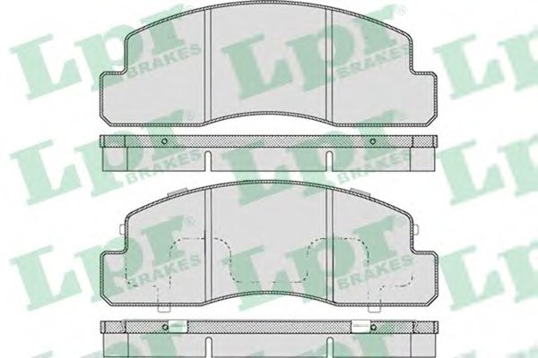 Комплект тормозных колодок, дисковый тормоз LPR 05P723