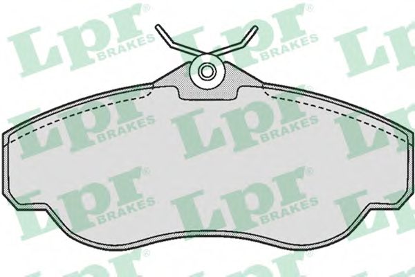 Комплект тормозных колодок, дисковый тормоз LPR 05P728