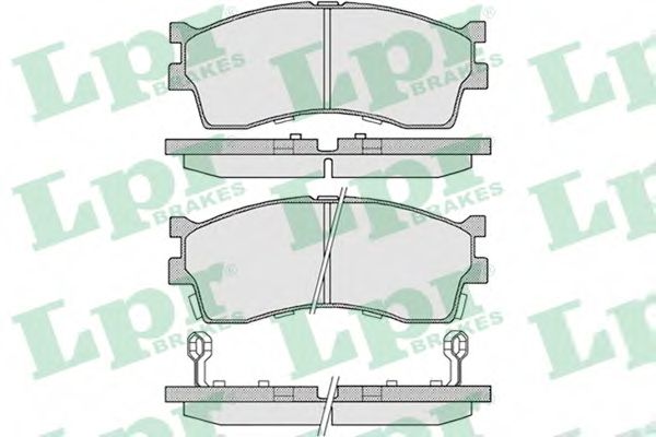Комплект тормозных колодок, дисковый тормоз LPR 05P809