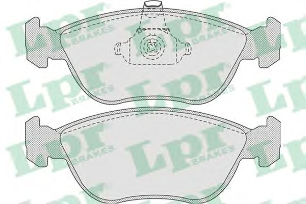 Комплект тормозных колодок, дисковый тормоз LPR 05P827