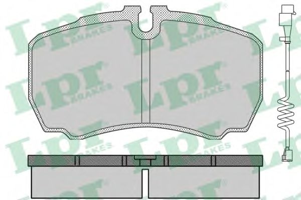 Комплект тормозных колодок, дисковый тормоз LPR 05P830A