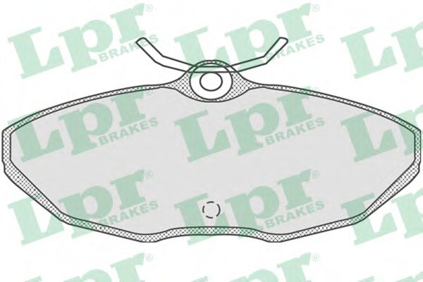 Комплект тормозных колодок, дисковый тормоз LPR 23424