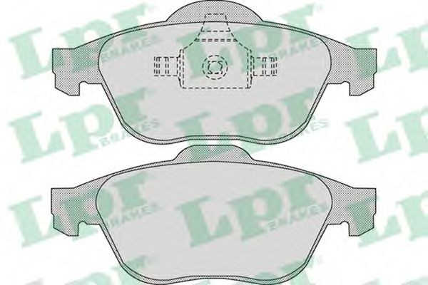 Комплект тормозных колодок, дисковый тормоз LPR 05P898