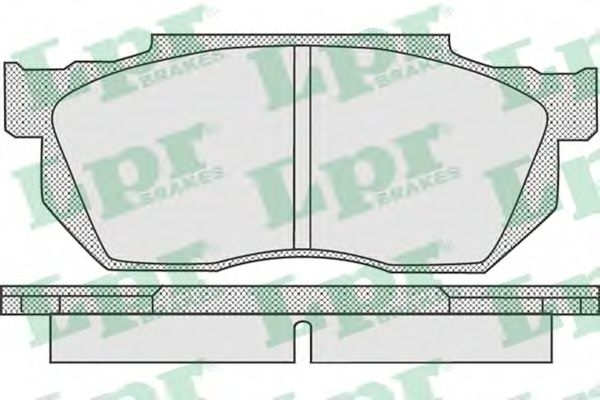 Комплект тормозных колодок, дисковый тормоз LPR 05P919