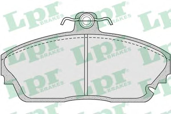 Комплект тормозных колодок, дисковый тормоз LPR 05P924