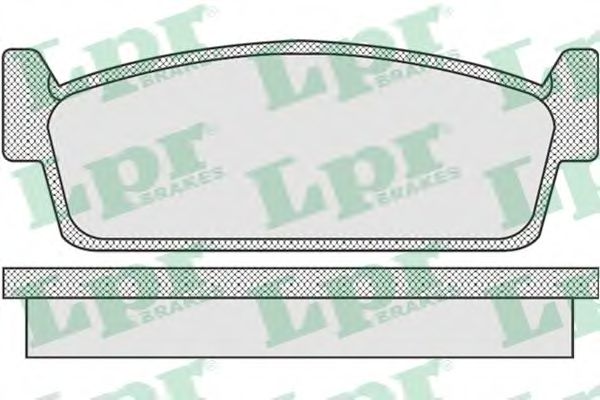 Комплект тормозных колодок, дисковый тормоз LPR 05P925