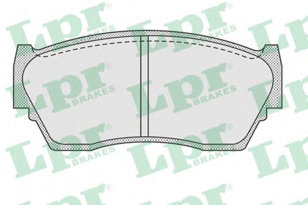 Комплект тормозных колодок, дисковый тормоз LPR 05P934