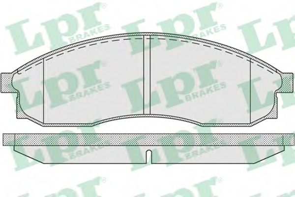 Комплект тормозных колодок, дисковый тормоз LPR 05P942
