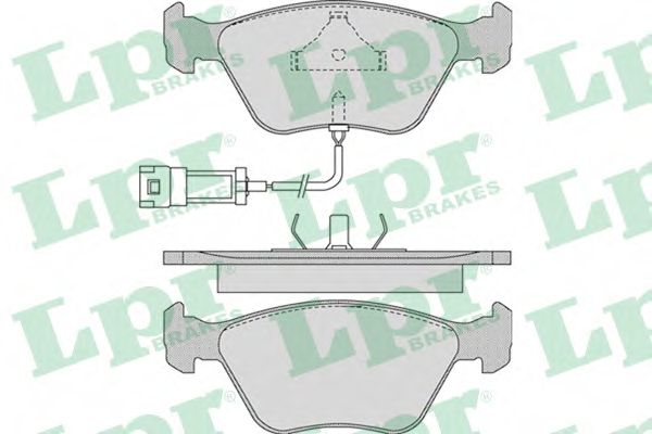 Комплект тормозных колодок, дисковый тормоз LPR 05P978