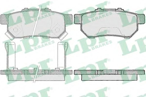 Комплект тормозных колодок, дисковый тормоз LPR 05P991