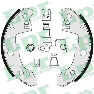 Комплект тормозных колодок LPR 06000