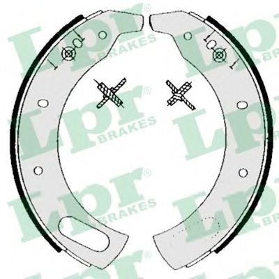 Комплект тормозных колодок LPR 06100