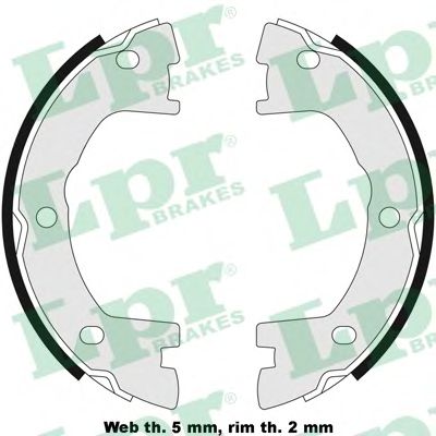 Комплект тормозных колодок, стояночная тормозная система LPR 07800