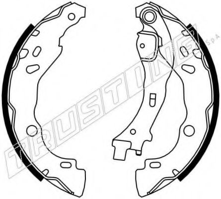 Комплект тормозных колодок TRUSTING 034.109