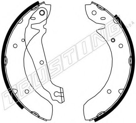 Комплект тормозных колодок TRUSTING 049.171