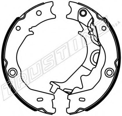 Комплект тормозных колодок, стояночная тормозная система TRUSTING 049.173