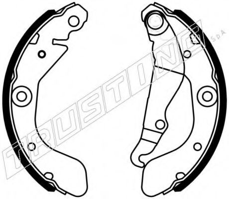 Комплект тормозных колодок TRUSTING 027.012