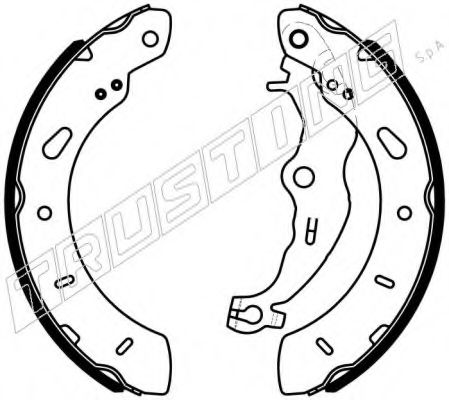 Комплект тормозных колодок TRUSTING 040.165