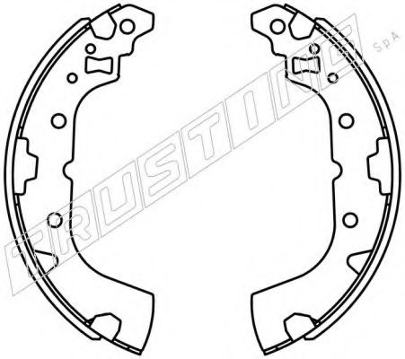 Комплект тормозных колодок, стояночная тормозная система TRUSTING 064.182