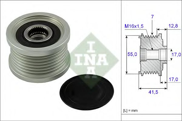Механизм свободного хода генератора INA 535 0092 10