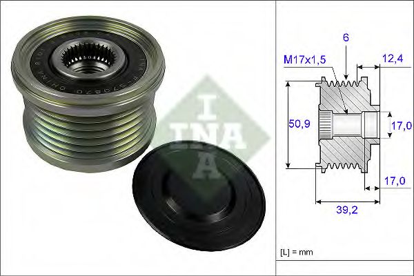 Механизм свободного хода генератора INA 535 0247 10