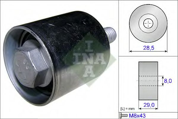 Паразитный / Ведущий ролик, зубчатый ремень INA 532 0661 10