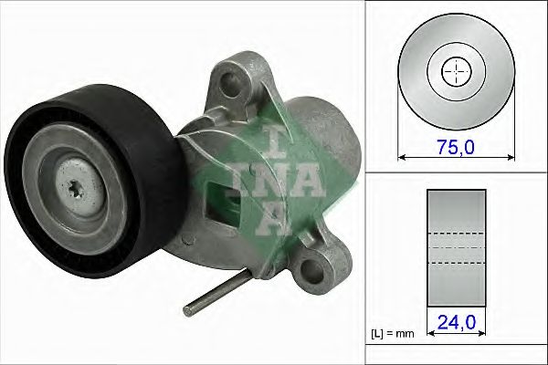 Натяжитель ремня, клиновой зубча INA 534 0507 10