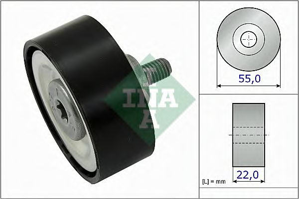 Паразитный / ведущий ролик, поликлиновой ремень INA 532 0720 10