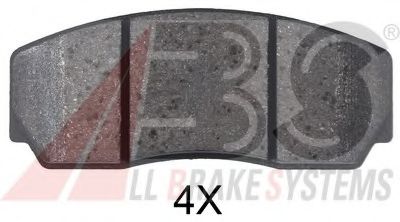 Комплект тормозных колодок, дисковый тормоз A.B.S. 35059