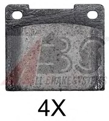 Комплект тормозных колодок, дисковый тормоз A.B.S. 36037 OE