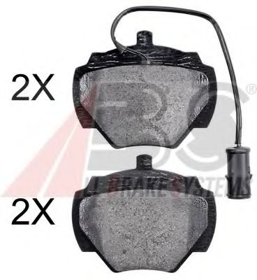 Комплект тормозных колодок, дисковый тормоз A.B.S. 36125/1 OE