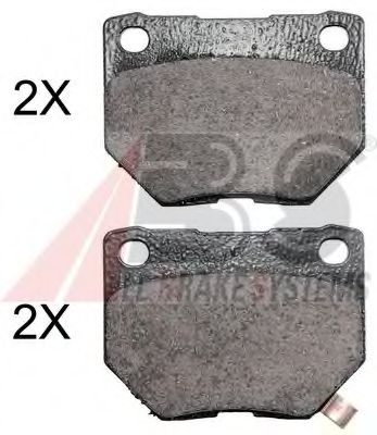 Комплект тормозных колодок, дисковый тормоз A.B.S. 36719 OE