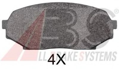 Комплект тормозных колодок, дисковый тормоз A.B.S. 36725 OE