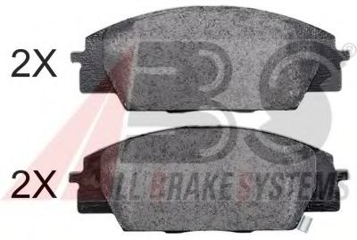 Комплект тормозных колодок, дисковый тормоз A.B.S. 37174 OE