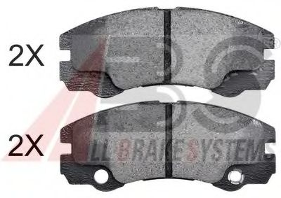 Комплект тормозных колодок, дисковый тормоз A.B.S. 23250