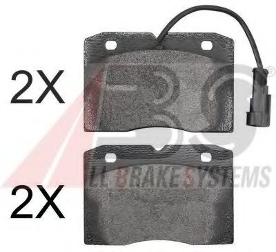 Комплект тормозных колодок, дисковый тормоз A.B.S. 37265 OE