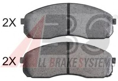 Комплект тормозных колодок, дисковый тормоз A.B.S. 37982 OE