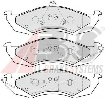 Комплект тормозных колодок, дисковый тормоз A.B.S. 38417