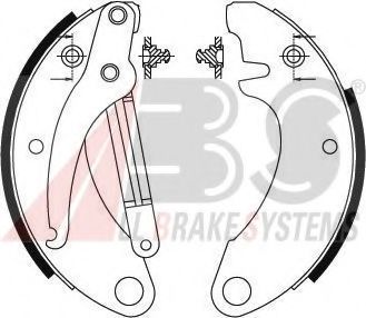 Комплект тормозных колодок BREMS.-U.KUPPL.TEILE 20100