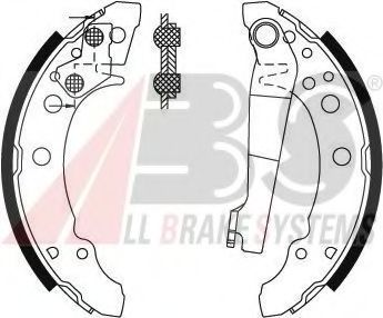 Комплект тормозных колодок A.B.S. 8772