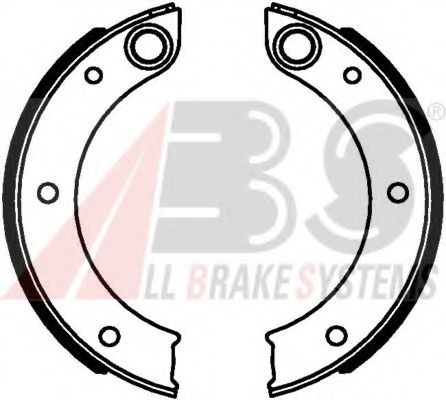 Комплект тормозных колодок, стояночная тормозная система A.B.S. 9350