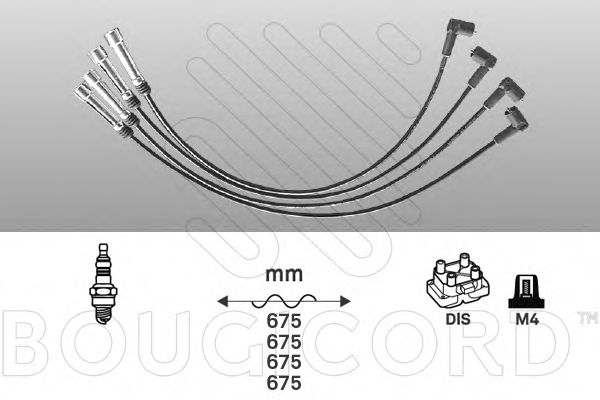 Комплект проводов зажигания BOUGICORD 7113