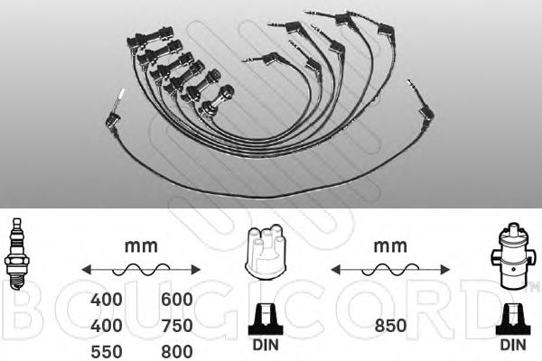 Комплект проводов зажигания BOUGICORD 7181