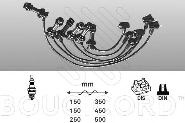 Комплект проводов зажигания BOUGICORD 7187
