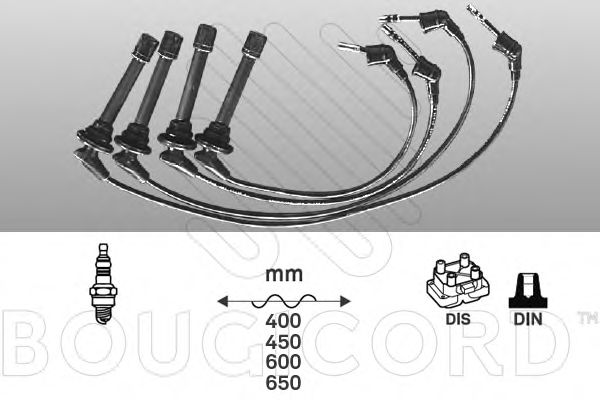 Комплект проводов зажигания BOUGICORD 7209