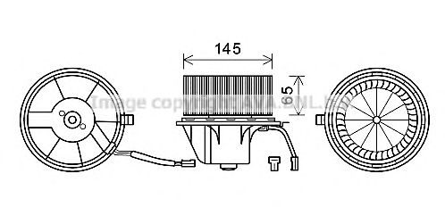 Электродвигатель, вентиляция салона AVA QUALITY COOLING AI8375