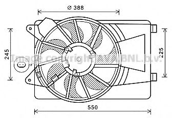 Вентилятор, охлаждение двигателя AVA QUALITY COOLING AL7519